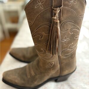 Vintage Ariat New West Collection Brown Boots - New With Tags Women Sz 6